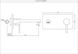 EXPOSED PART KIT OF SINGLE LEVER BASIN MIXER WALL MOUNTED - JAQUAR FAUCETS -  ( CHROME - FLORENTINE PRIME - 0x15 mm - 0inchX0.5inch )
