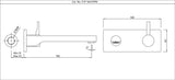 EXPOSED PART KIT OF SINGLE CONCEALED STOP - JAQUAR FAUCETS -  ( CHROME - FLORENTINE PRIME - 0x15 mm - 0inchX0.5inch )