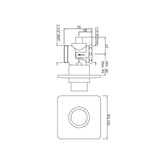 METROPOLE FLUSH VALVE - JAQUAR FAUCETS -  ( CHROME - FLUSH VALVE - 0x32 mm - 0inchX1.25inch )