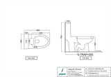 1PC EWC RIMLESS S-300MM W/SLIM S/CVR - JAQUAR SWARE - ( WHITE - FUSION - 0x0 mm - 0inchX0inch )
