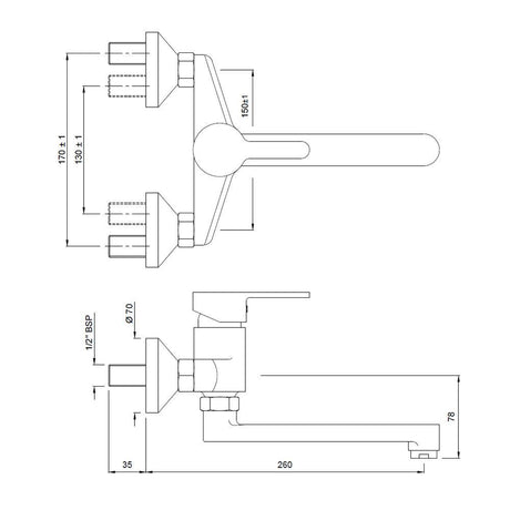 S.L. SINK MIXER W/M - JAQUAR FAUCETS -  ( CHROME - FUSION - 0x15 mm - 0inchX0.5inch )