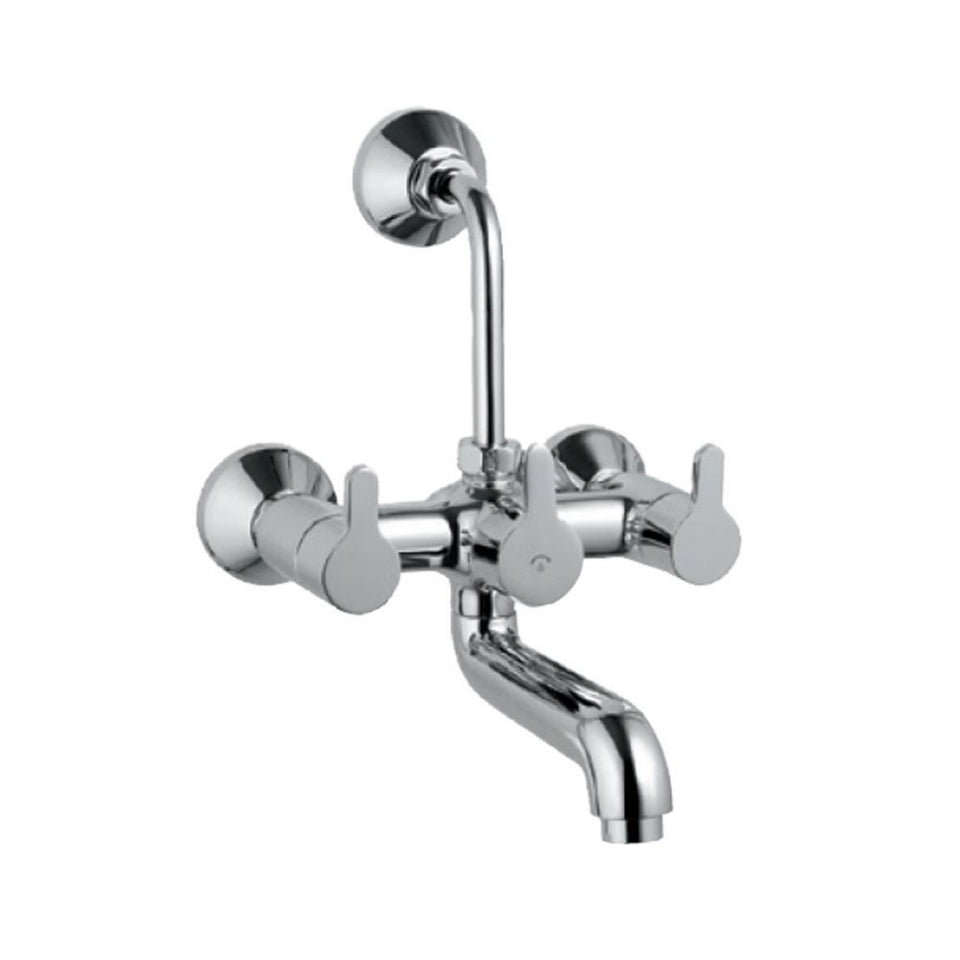 WALL MIXER WITH BEND - JAQUAR FAUCETS -  ( CHROME - FUSION - 0x15 mm - 0inchX0.5inch )