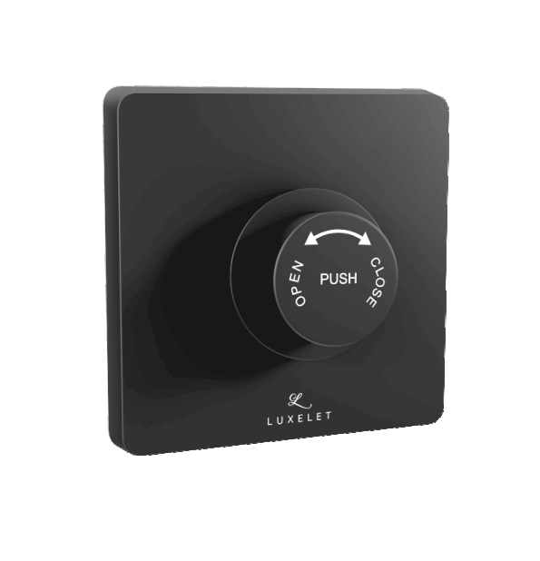 EXPOSED PART FOR 32MM DUAL FLUSH VALVE - LUXELET -  ( MATTE BLACK - FLUSH VALVE - 0x32 mm - 0inchX1.28inch )