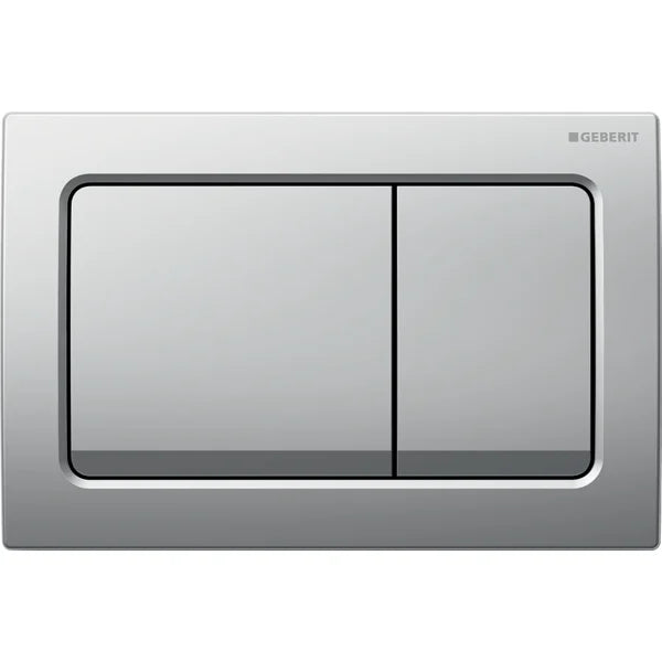 ACTUATOR PLATE ALPHA 01 SQUARE - GEBERIT -  ( BRIGHT CHROME - ALPHA - 525x350 mm - 21inchX14inch )