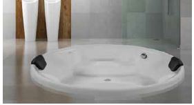 GABRIELLA WHIRLPOOL W/O FILLER (COMBO WITH ELECTRONIC CONTROL) - OYSTER -  ( WHITE - GABRIELA - 1510x440 mm - 60.4inchX17.6inch )
