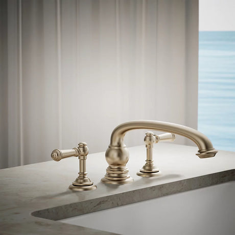 ARTIFACTS DECK-MOUNT BATH SPOUT - KOHLER LUXURY -  ( BRUSHED BRONZE - LUXURY - 0x0 mm - 0inchx0inch )