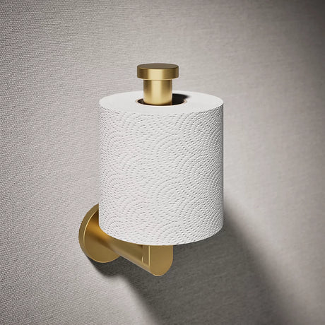 COMPOSED VERTICAL TISSUE HOLDER - KOHLER LUXURY -  ( VIBRANT BRUSHED MODERNE BRASS - LUXURY - 0x15 mm - 0inchX0.5inch )