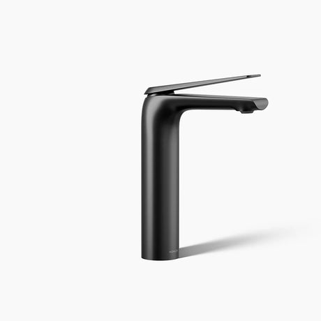AVID TALL SINGLE HANDLE FAUCET W/PIPES - KOHLER LUXURY -  ( BLACK MATT - LUXURY - 0x15 mm - 0inchX0.6inch )