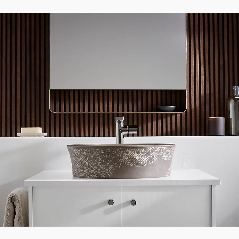 TABLE TOP WASH BASIN ROUND VESSEL LAVATORY - KOHLER LUXURY -  ( BIANCONE - LUXURY - 406x406 mm - 16.24inchX16.24inch )