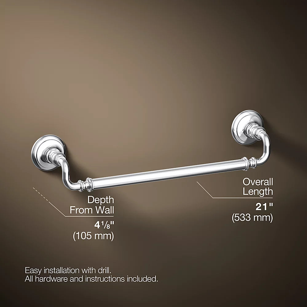 ARTIFACTS 18INCH TOWEL BAR - KOHLER LUXURY -  ( CHROME - LUXURY - 0x0 mm - 0inchX0inch )