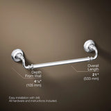 ARTIFACTS 18INCH TOWEL BAR - KOHLER LUXURY -  ( CHROME - LUXURY - 0x0 mm - 0inchX0inch )
