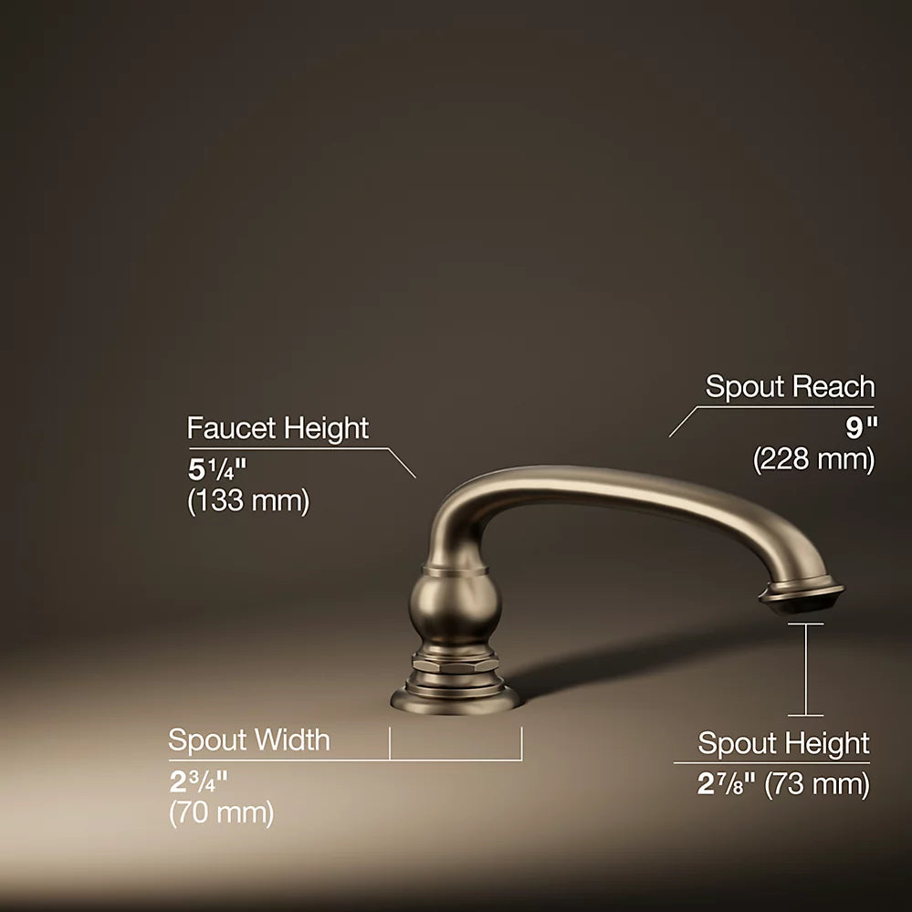 ARTIFACTS DECK-MOUNT BATH SPOUT - KOHLER LUXURY -  ( BRUSHED BRONZE - LUXURY - 0x0 mm - 0inchX0inch )