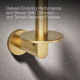 COMPOSED VERTICAL TISSUE HOLDER - KOHLER LUXURY -  ( VIBRANT BRUSHED MODERNE BRASS - LUXURY - 0x15 mm - 0inchX0.5inch )