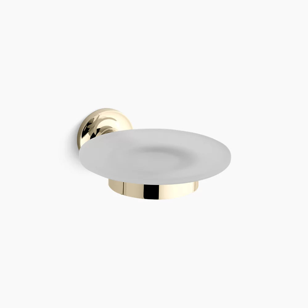 PURIST-SOAP DISH W/HOLDER - KOHLER LUXURY -  ( FRENCH GOLD - LUXURY - 0x0 mm - 0inchX0inch )