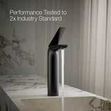 AVID TALL SINGLE HANDLE FAUCET W/PIPES - KOHLER LUXURY -  ( BLACK MATT - LUXURY - 0x15 mm - 0inchX0.5inch )