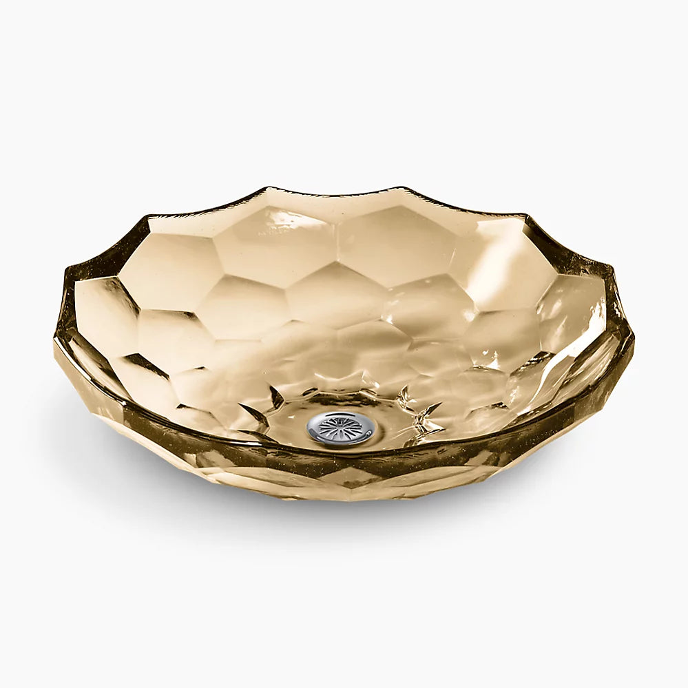 BRIOLETTE TABLE MOUNT WASH BASIN - KOHLER LUXURY -  ( TRANSLUCENT SANDALWOOD - LUXURY - 0x0 mm - 0inchx0inch )