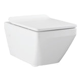 EURO CERAMIC 2.0 WALL HUNG WC RIMLESS W/SEAT COVER - GROHE - (ALPINE WHITE - G3 - EURO 2.0 - 372x553x363 mm - 14.8inchX22.1inchX14.5inch)