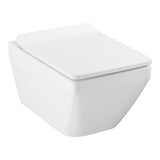 EURO CERAMIC 2.0 WALL HUNG WC RIMLESS W/SEAT COVER - GROHE - (ALPINE WHITE - G3 - EURO 2.0 - 372x553x363 mm - 14.8inchX22.1inchX14.5inch)