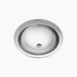 SS SINK 1.0 BOWL (DEPTH 6  ) GLOBUS DELUX SMALL - NIRALI -  ( SATIN - PEARL RANGE - 0x420 mm - 0inchX16.5inch )