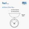 SS SINK1.0 BOWL (DEPTH 6  )  GLOBUS DELUX BIG - NIRALI -  ( SATIN - PEARL RANGE - 0x510 mm - 0inchX20inch )