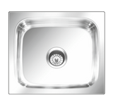 SS SINK 1.0 BOWL W/O DRAIN BOARD (DEPTH 5.5  )GRACE PLAIN JUNIOR - NIRALI -  ( SATIN - POPULAR SINK RANGE - 305x305 mm - 12inchX12inch )