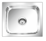 SS SINK 1.0 BOWL W/O DRAIN BOARD (DEPTH 8  )GRACE PLAIN SUPER - NIRALI -  ( SATIN - POPULAR SINK RANGE - 610x510 mm - 24inchX20inch )