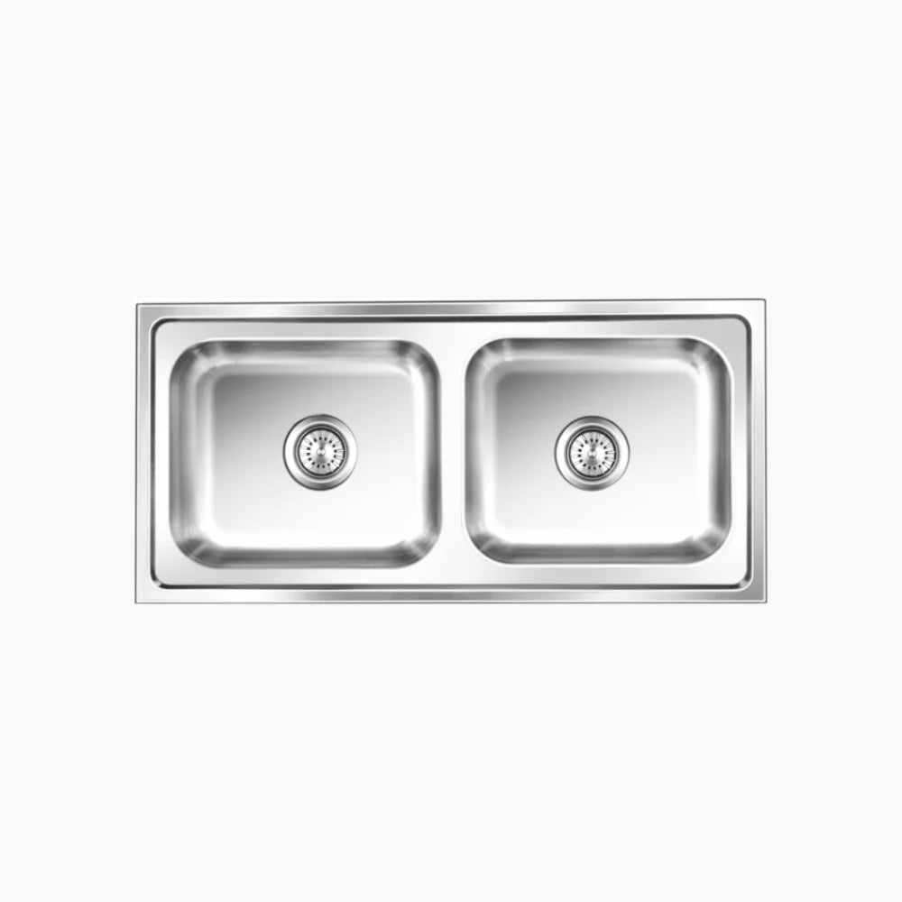 SS SINK 2.0 BOWL W/O DRAIN BOARD (DEPTH 8  )GRACEFUL GLORY LARGE - NIRALI -  ( GLOSSY - POPULAR SINK RANGE - 1270x510 mm - 50inchX20inch )