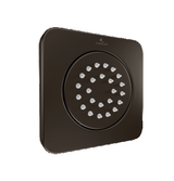 BODY SHOWER SQUARE CONC+EXPOSED SET - LUXELET -  ( BLACK GRAPHITE - HYDRA 100 - 20x100 mm - 0.8inchX4inch )