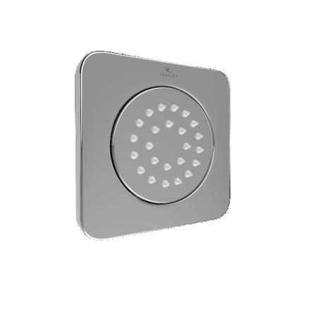 BODY SHOWER SQUARE CONC+EXPOSED SET - LUXELET -  ( CHROME - HYDRA 100 - 20x100 mm - 0.8inchX4inch )