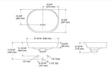 KOHLER VIVE VESSEL W/O DECK - KOHLER PREMIUM -  (  - PREMIUM - 545x400 mm - 21.8inchX16inch )