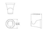 SINGLE ROBE HOOK - KOHLER POPULAR -  ( POLISHED CHROME - POPULAR - 0x0 mm - 0inchx0inch )