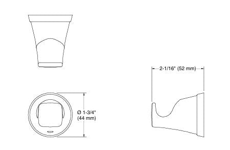 SINGLE ROBE HOOK - KOHLER POPULAR -  ( FRENCH GOLD - POPULAR - 0x0 mm - 0inchx0inch )