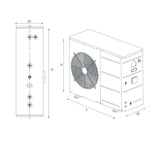 INTEGRA-X HEAT PUMP WATER HEATER 300L - JAQUAR GEYSERS -  ( WHITE - HEAT PUMP - 0x20 mm - 0inchX0.75inch )