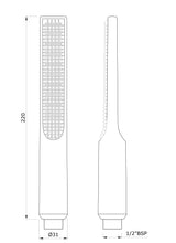 RAINBEAM HAND SHOWER 23MM SINGLE FLOW - ARTIZE FAUCET -  ( CHROME - HAND SHOWER - 0x0 mm - 0inchx0inch )