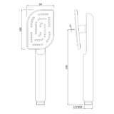 MAZE HAND SHOWER 68X100MM ROUND - JAQUAR FAUCETS -  ( ANTIQUE BRONZE - HAND SHOWER - 15x0 mm - 0.5inchX0inch )