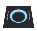 HYDRA LED CEILING SHOWER 3 FLOW WITH INST KIT - LUXELET -  ( MATTE BLACK - TIBO - 550x500 mm - 22inchX20inch )