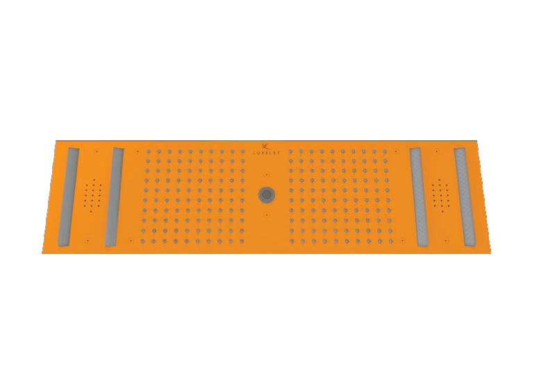 HYDRA LED CEILING SHOWER 4 FLOW WITH INST KIT - LUXELET -  ( ORANGE - MIK - 900x300 mm - 36inchX12inch )