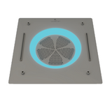 HYDRA LED CEILING SHOWER 3 FLOW WITH INST KIT - LUXELET -  ( STEEL BRONZE - TIBO - 550x500 mm - 22inchX20inch )