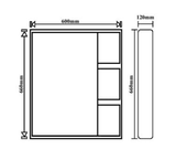 MIRROR CABINET -GERMA -  (  - CARBON FIBER - 600x120x640 mm - 24inchX4.8inchX25.6inch )
