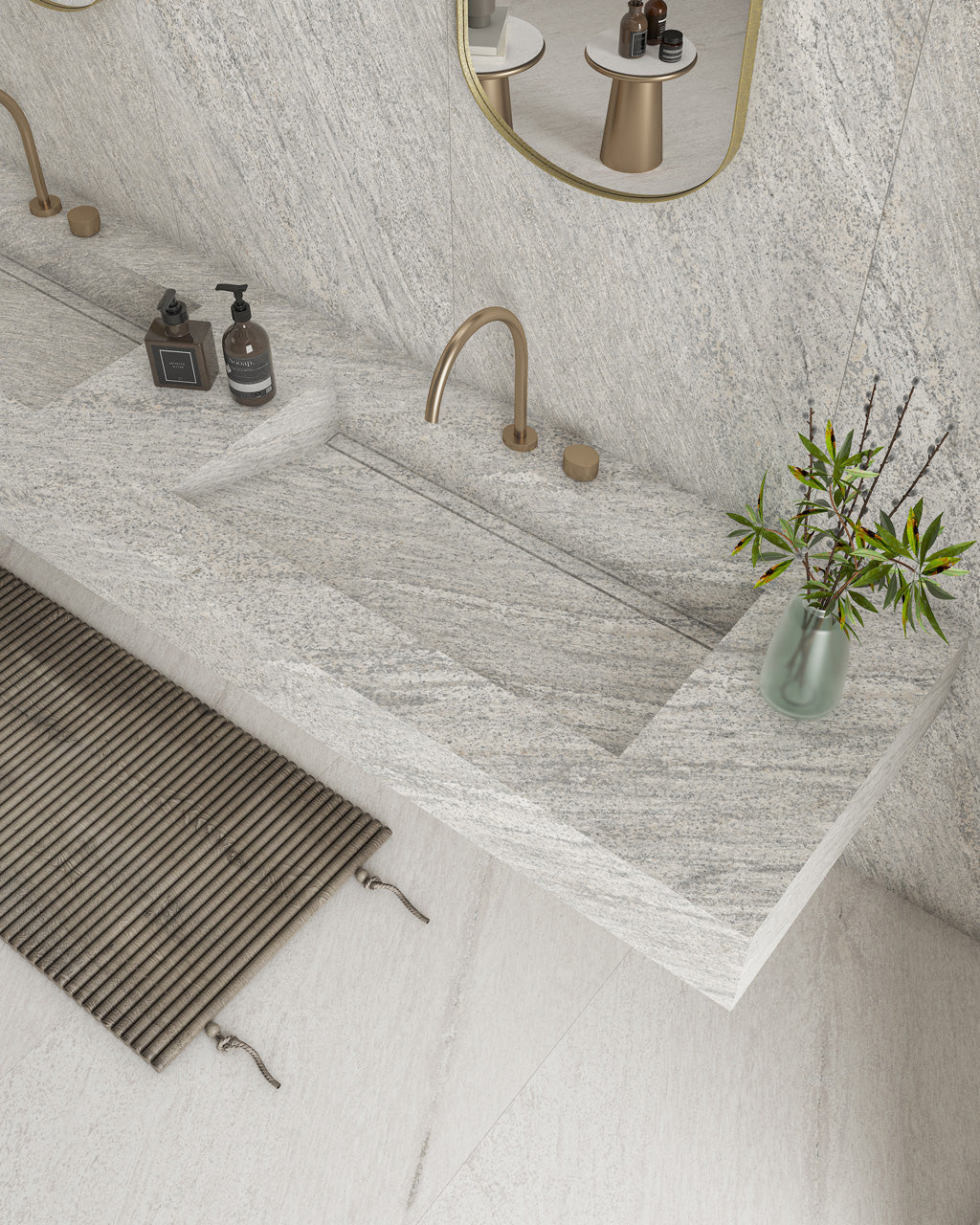 INGRESSO GREY CRESTAMATTE - PORCEKO -  (  - ARDESIA DE INGRESSO - 3000x790x15 mm - 118.11inchX31.1inchX0.6inch )