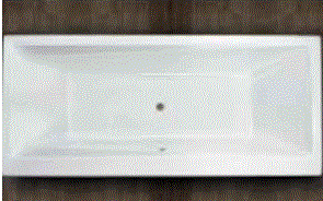BATH TUB W/POWDER COATED FRAME - JAQUAR WELLNESS -  ( WHITE - KUBIX - 1800x800 mm - 72inchX32inch )