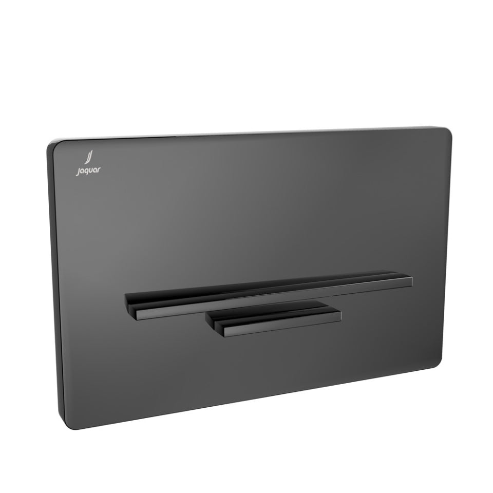 CONTROL PLATE - JAQUAR CISTERN -  ( BLACK CHROME - LAGUNA - 240x155 mm - 9.6inchX6.2inch )