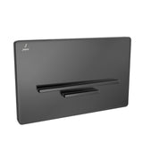 CONTROL PLATE - JAQUAR CISTERN -  ( BLACK CHROME - LAGUNA - 240x155 mm - 9.6inchX6.2inch )