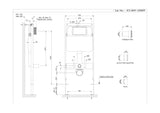 CONC.CIST 80MM W/F/MOUNT FRAME & P PIPE - JAQUAR CISTERN -  ( WHITE -  - 0x0 mm - 0inchx0inch )