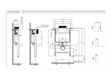 SINGLE PIECE SLIM CONCEALED CISTERN BODY - JAQUAR CISTERN -  ( WHITE -  - 0x0 mm - 0inchx0inch )