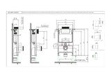 CONCE CISTERN BODY W/ACTUATION INST KIT, W/O FLUSH CONTROL PLATE - JAQUAR CISTERN -  ( WHITE -  - 0x0 mm - 0inchx0inch )