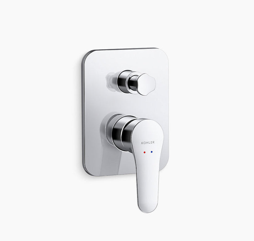 AT230 RECESSED BATH & SHOWER TRIM - KOHLER POPULAR -  ( POLISHED CHROME - POPULAR - 0x40 mm - 0inchX1.6inch )