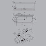 WHIRLPOOL COMBI SYSTEM - JAQUAR WELLNESS - ( WHITE - ALIVE - 1800x800 mm - 72inchX32inch )