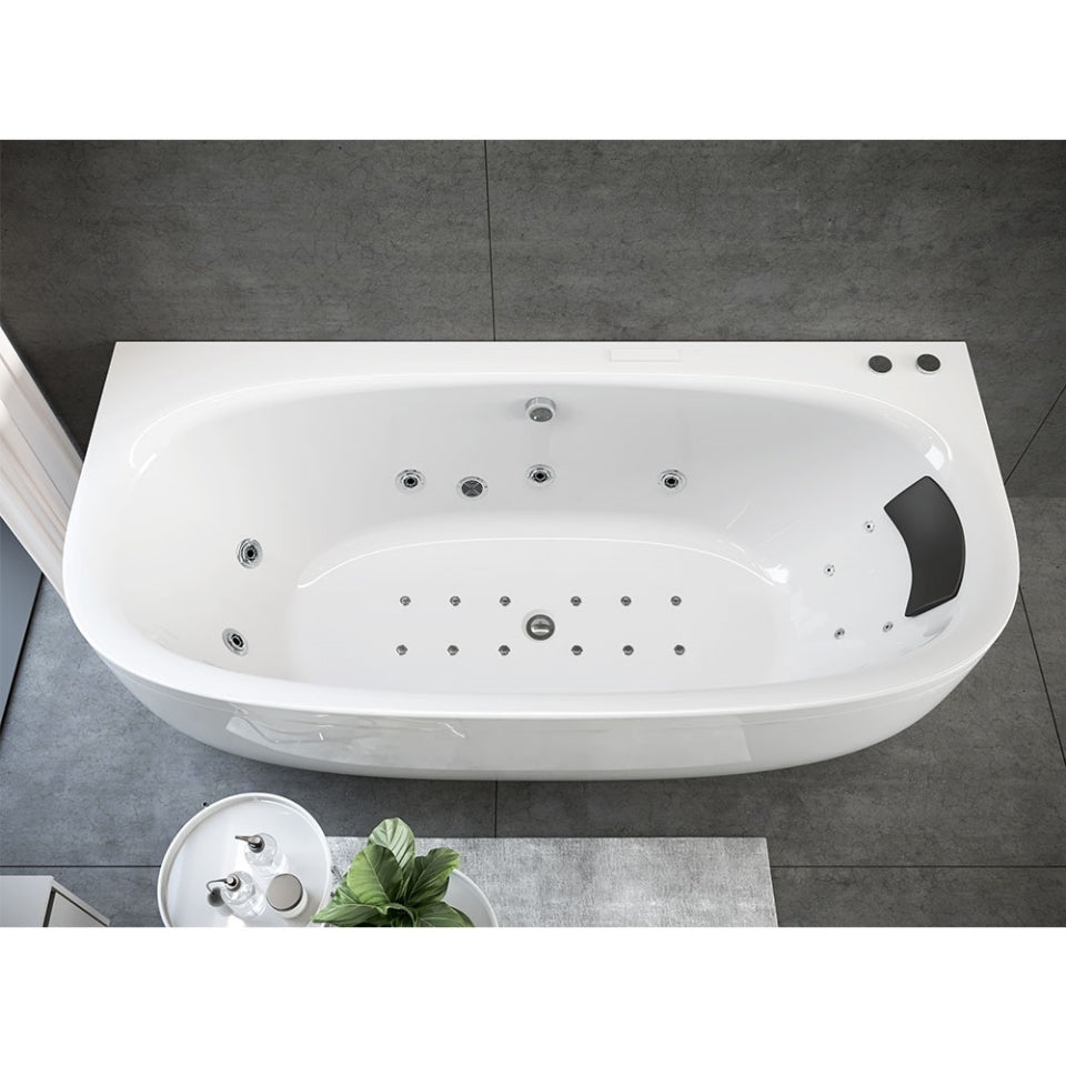 WHIRLPOOL COMBI SYSTEM - JAQUAR WELLNESS -  ( WHITE - ARC - 1900x900 mm - 76inchX36inch )