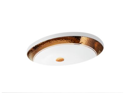 LAUREATE CAXTON UNDER COUNTER LAVATORY - KOHLER LUXURY -  ( ROSE GOLD - LUXURY - 536x438 mm - 21.44inchX17.52inch )